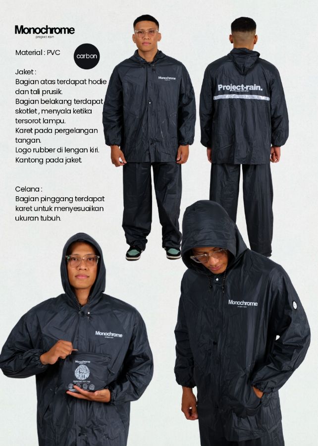 Raincoat Monochrome Carbon