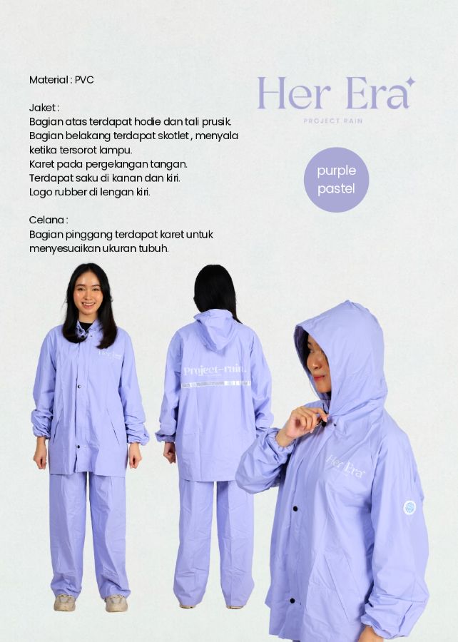 Raincoat Her Era Purple