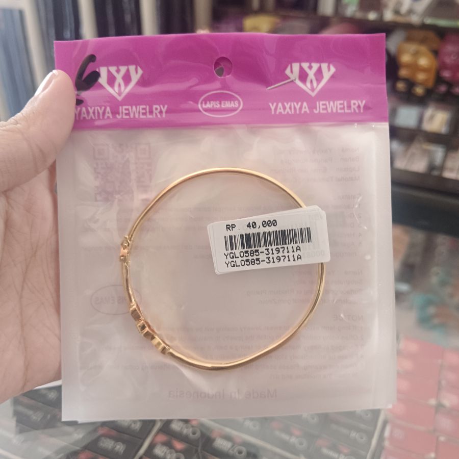 Yaxiya Jewelry Gelang Fashion Titanium Gold