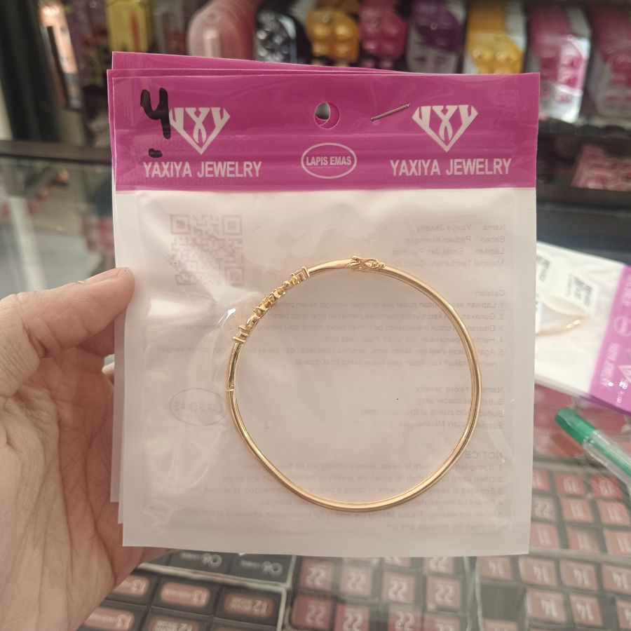 Yaxiya Jewelry Gelang Fashion Titanium Gold 