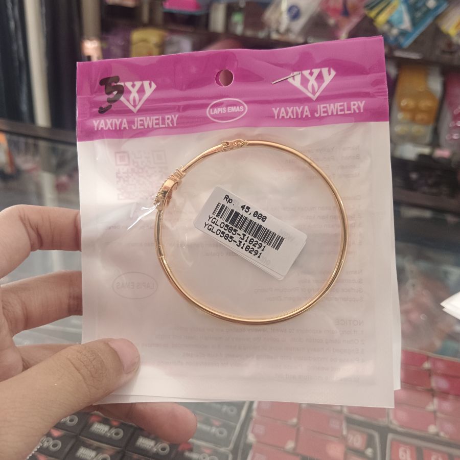 Yaxiya Jewelry Gelang Fashion Titanium Gold 