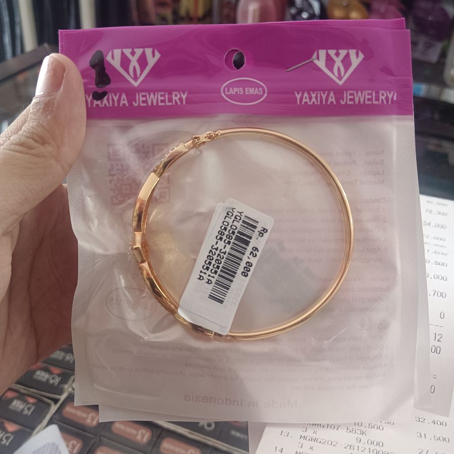 Yaxiya Jewelry Gelang Fashion Titanium Gold 