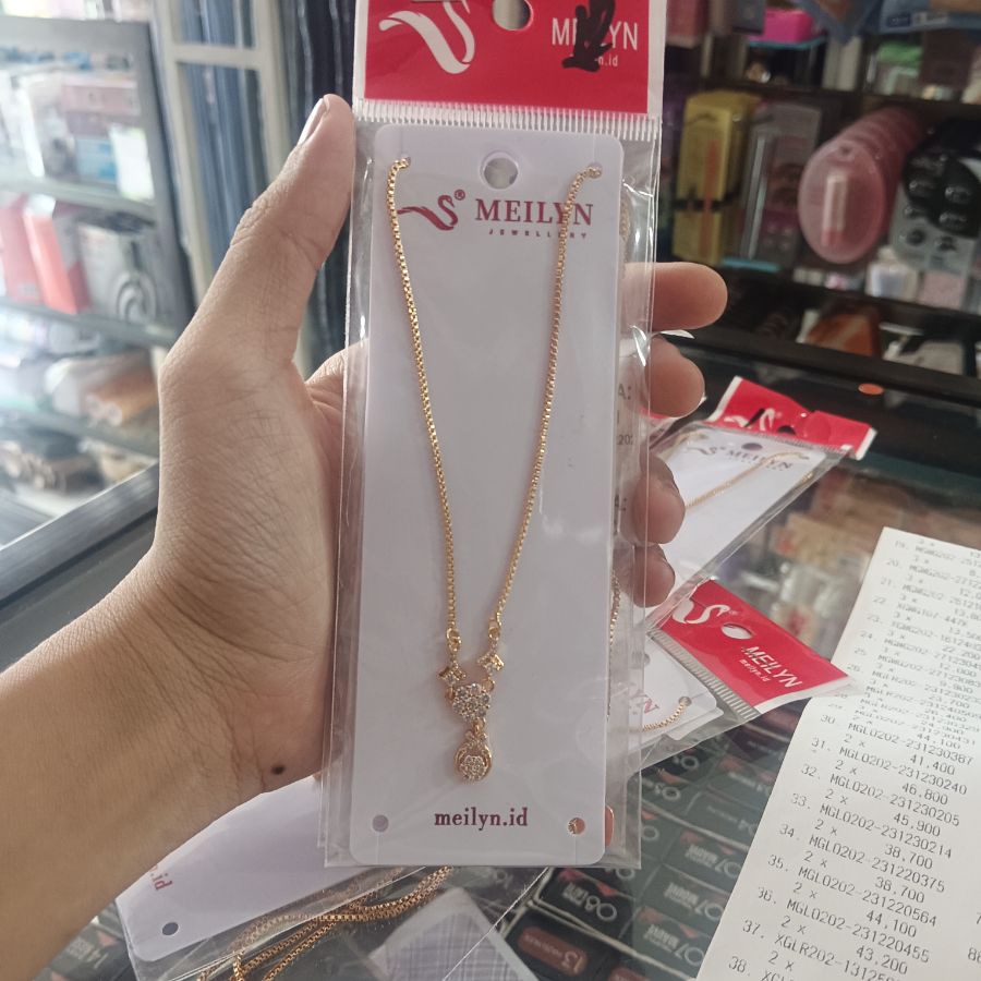 Meilyn Jewelry Kalung Fashion Titanium Gold 