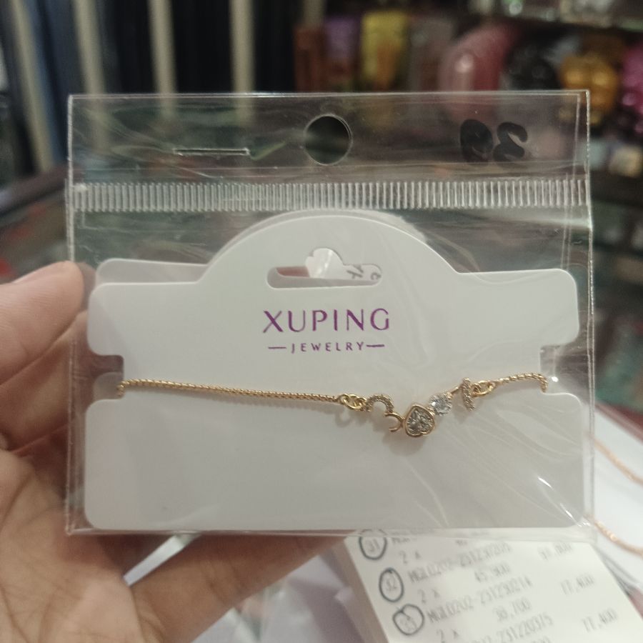 Xuping Jewelry Gelang Fashion Titanium Gold 