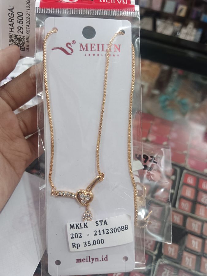 Meilyn Jewelry Kalung Fashion Titanium Gold 