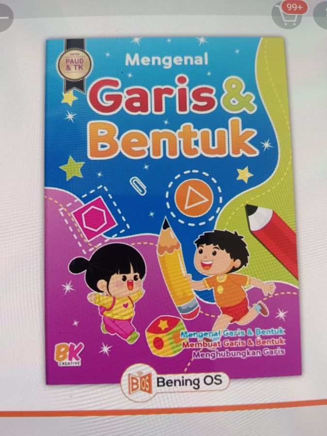 Buku Anak Mengenal Garis & Bentuk