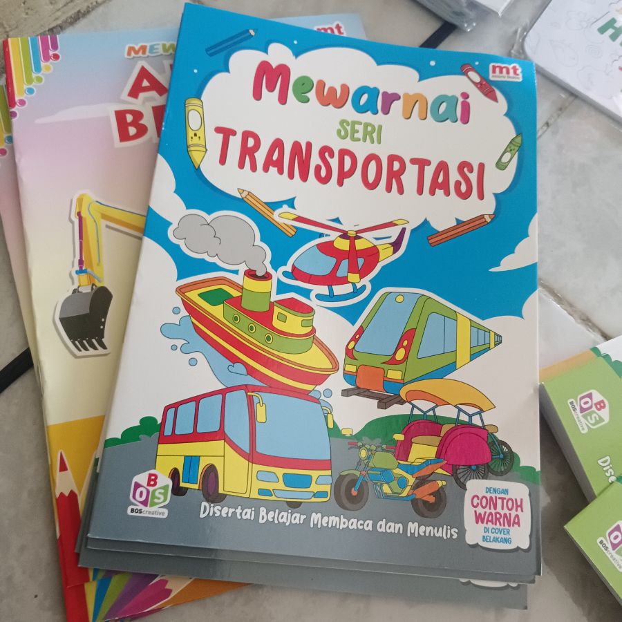 Buku Mewarnai Anak MT Transportasi 