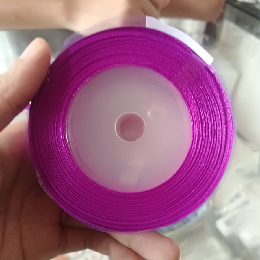 Pita Satin 1/4 Inch Ungu