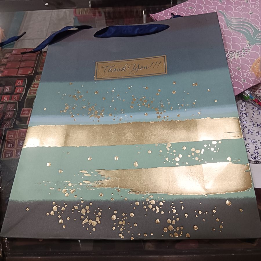 Paparbag Thankyou Gold DarkBlue/ L