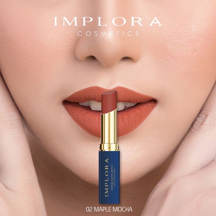 Implora Intense Matte Lipstick No.02 Maplemocha