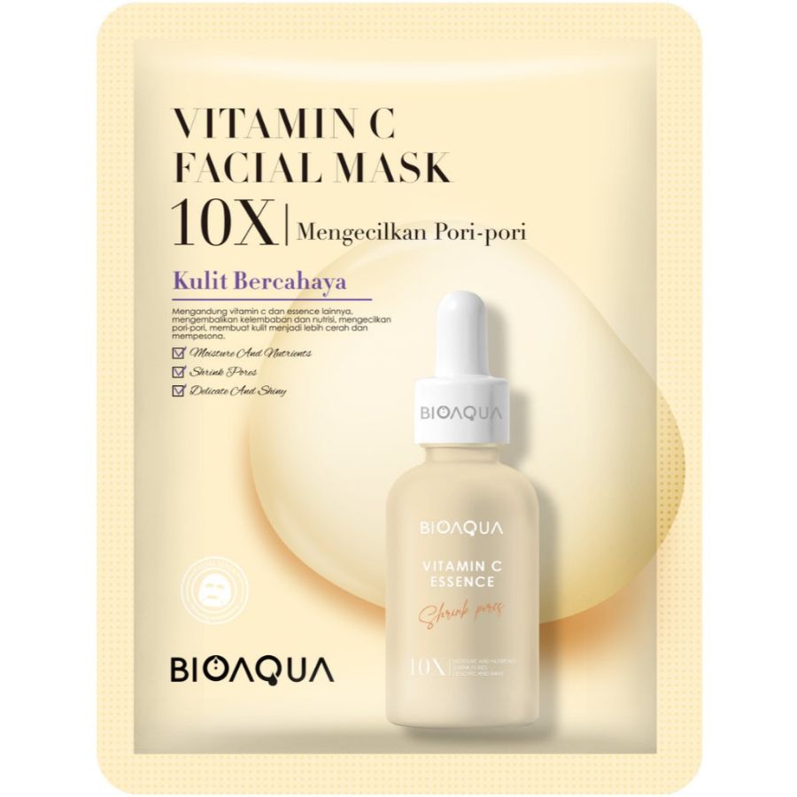Bioaqua Facial Sheet Mask Vit C 10X