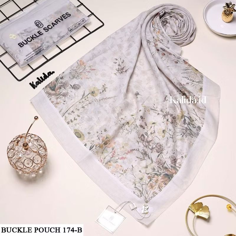 SEGIEMPAT VOAL MOTIF PREMIUM BUCKLE SCARVES AZARA