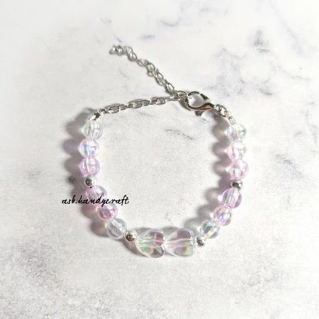 Gelang Manik Manik Premium Kombinasi Mote Love AB Premium Kombinasi