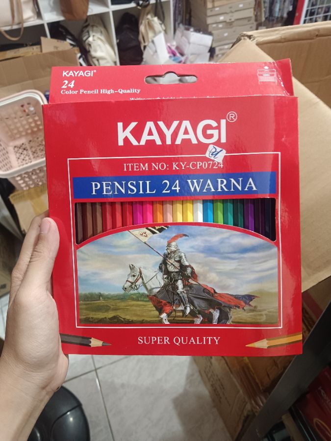 Kayagi Pensil 24 Warna/Besar