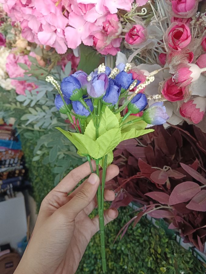 Ranumculus Mini Artificial/ Ungu 