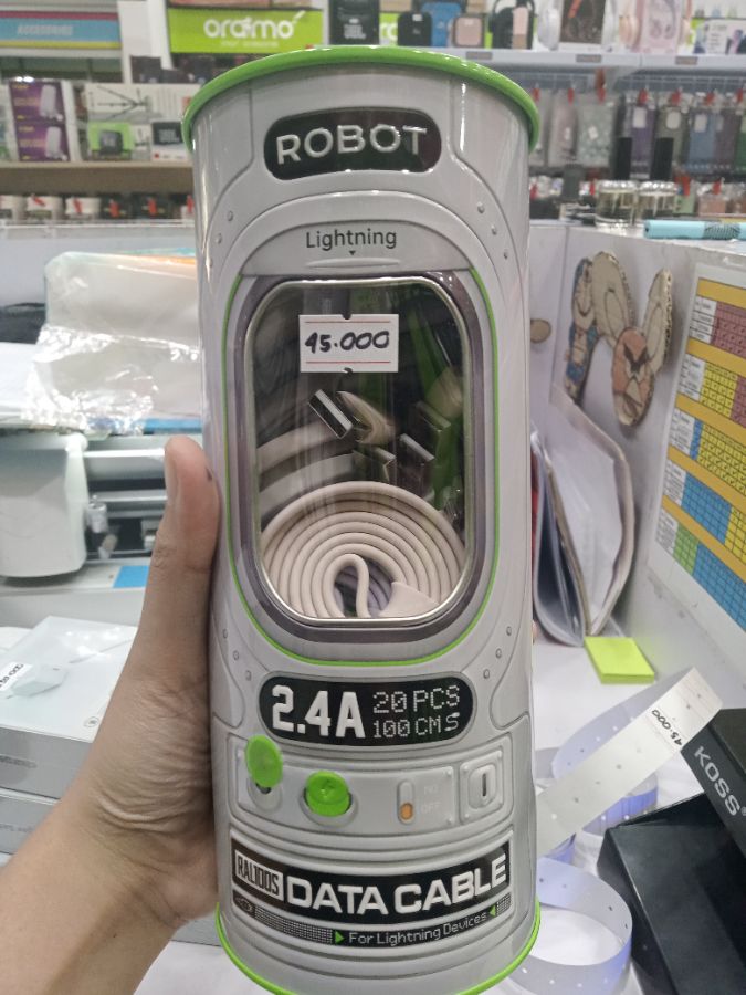 Kabel Data/ROBOT RAL100S/LIGHTNING/2.4A/100CM