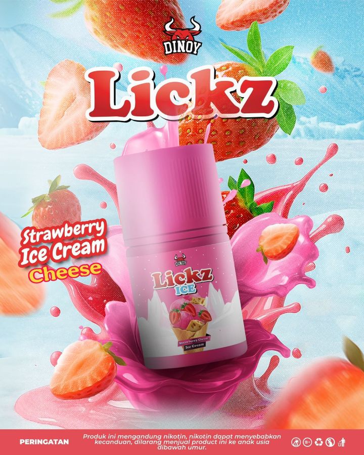 LICKZ STRAWBERRY ICE CREAM 60ML