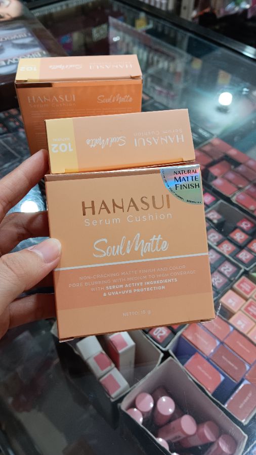 Hanasui Serum Cushion Soulmatte No.102 Natural