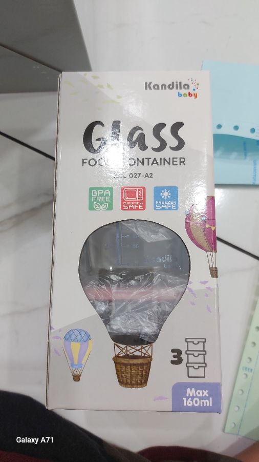 Kandila glass food container 160ml