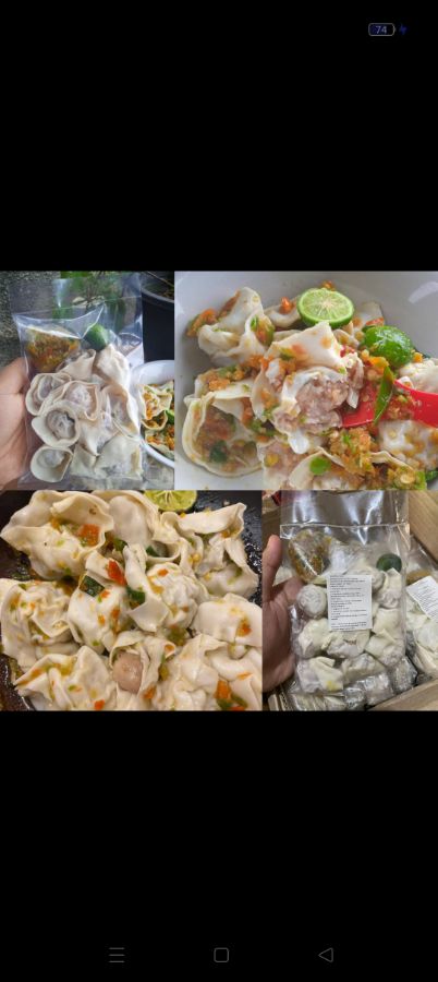 Pangsit ayam seblak