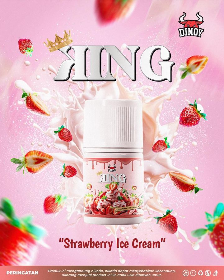KING STRAWBERRY ICE CREAM 60ML