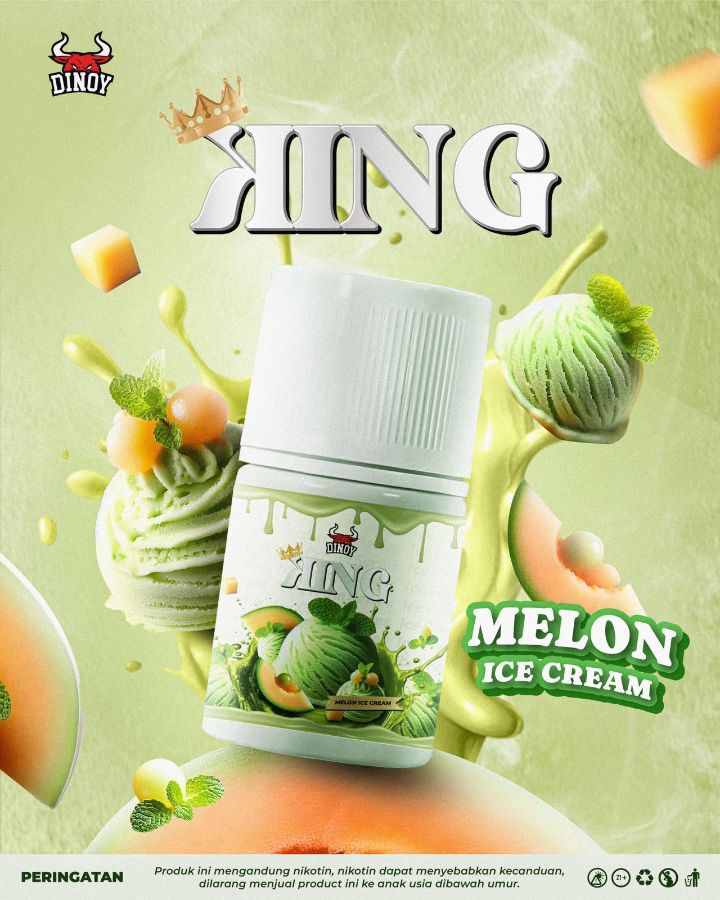 KING MELON ICE CREAM 60ML
