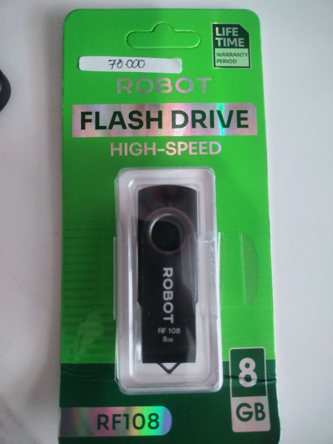 Flashdisk Robot RF108 BLACK 8GB 