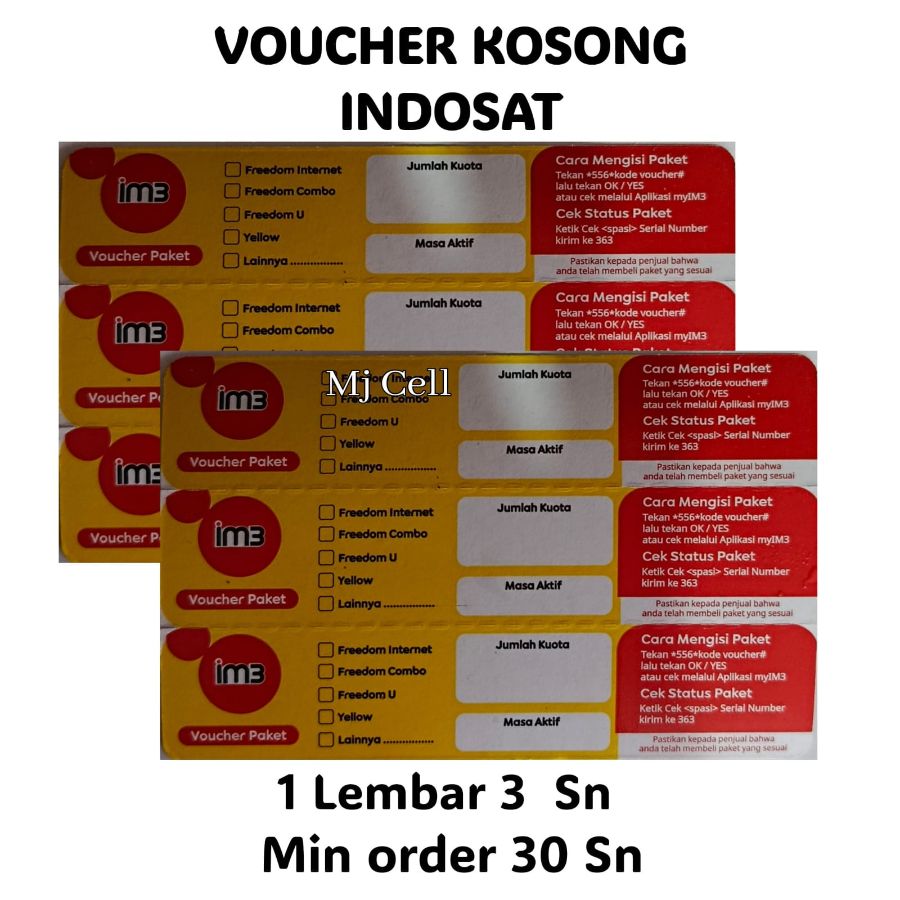 Voucher kosong indosat