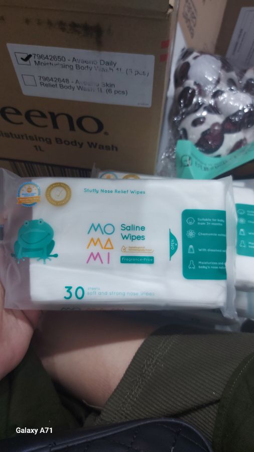 Momami saline wipes 30s