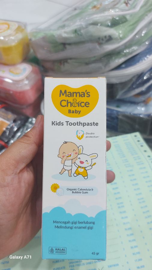 Mamas choice toothpaste bubble gum 45g
