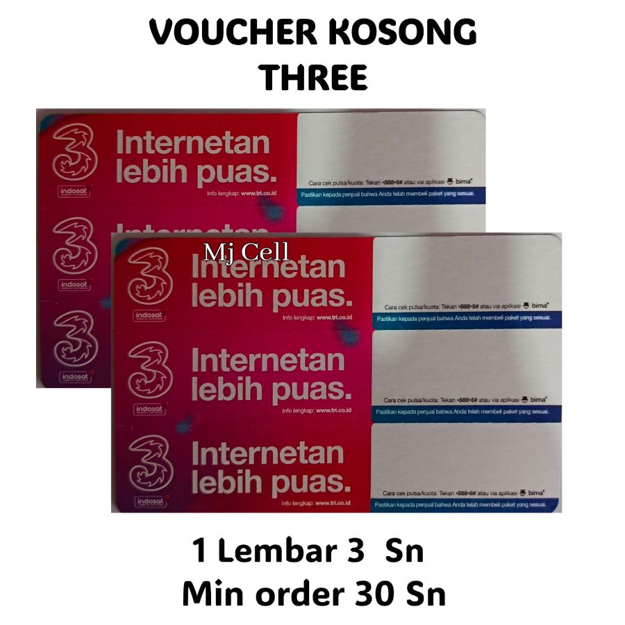 Voucher kosong three