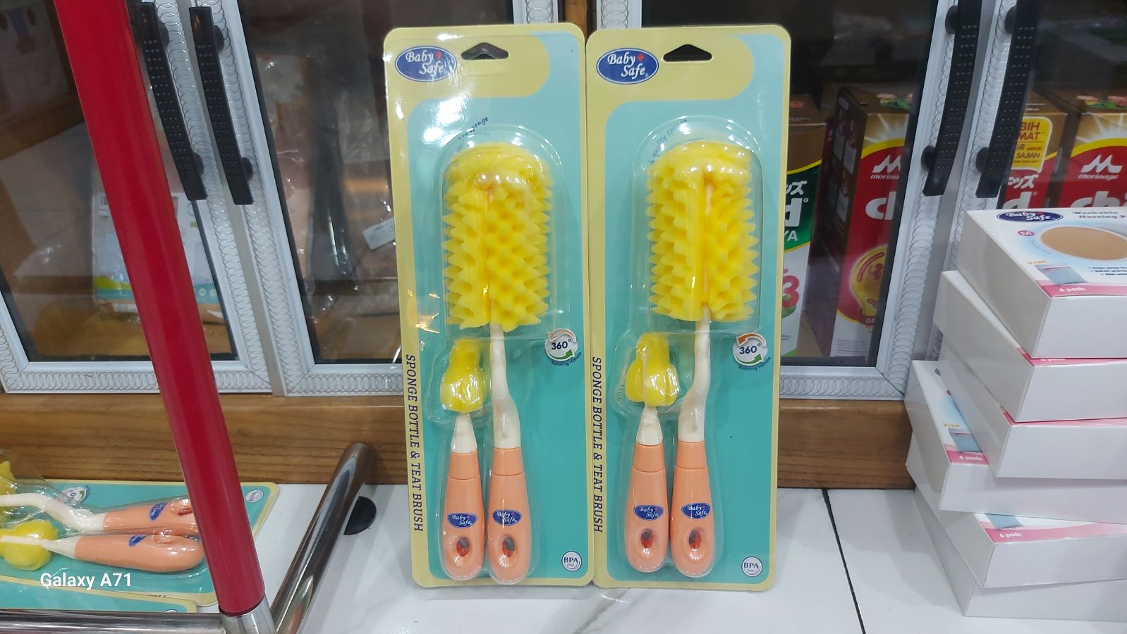 Sponge bottle brush BS370 baby safe