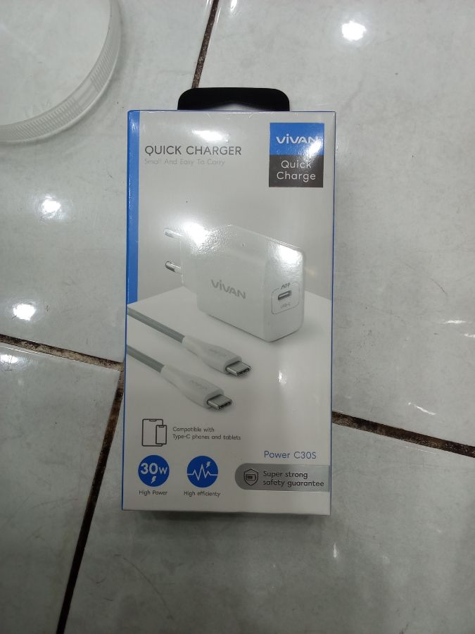 Travel Charger/VIVAN POWER C30S/TYPE-C TO TYPE-C/30W