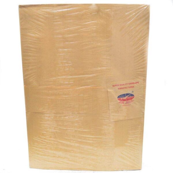 Airmail Amplop Coklat Folio Garis