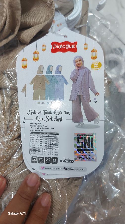 Set tunik Naia 8-10y