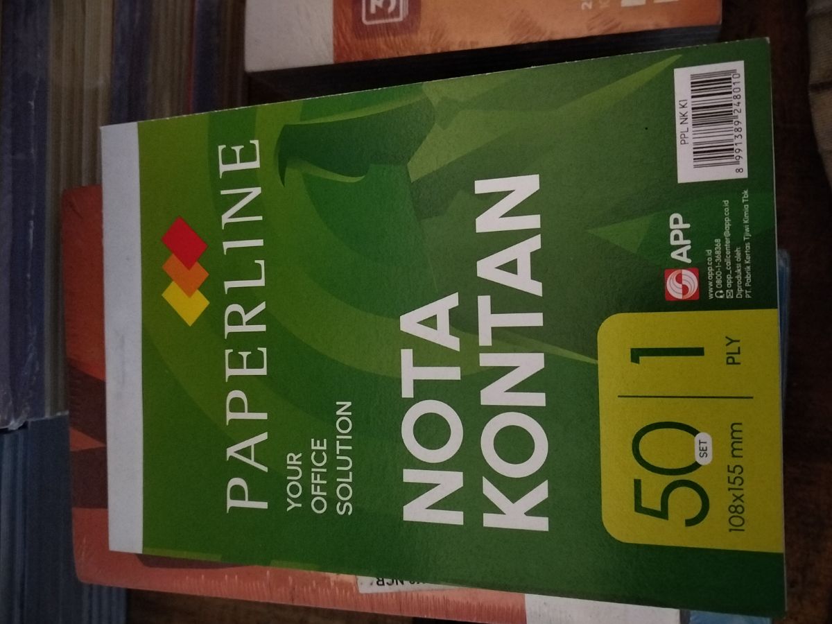Nota kontan kecil 108x155 1 ply