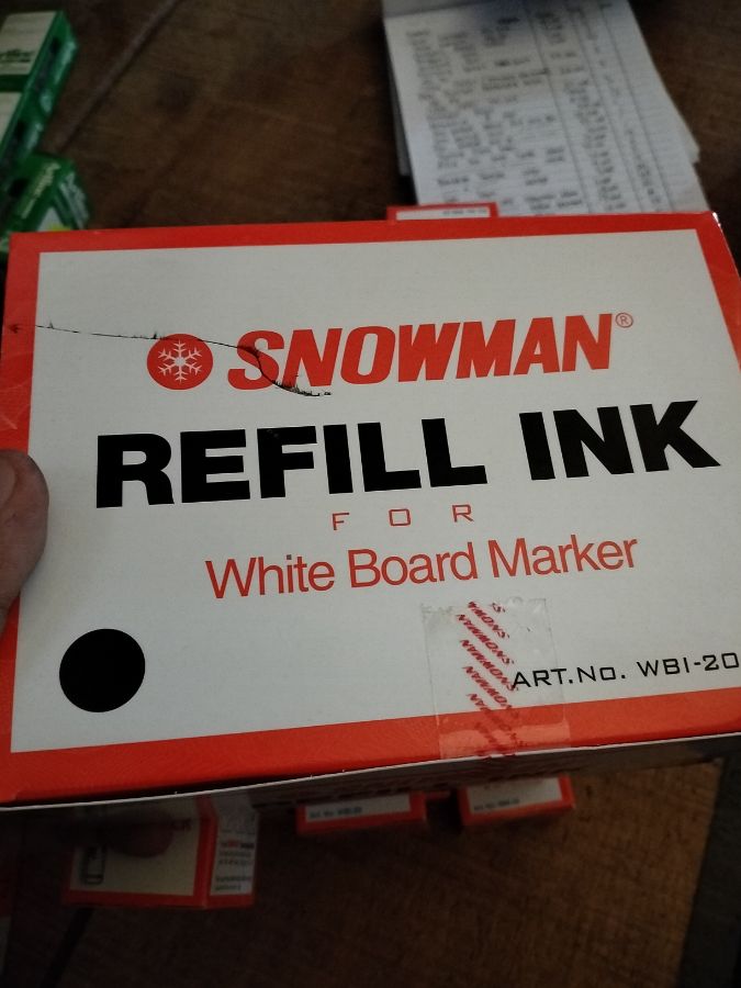 Refil snowman hitam