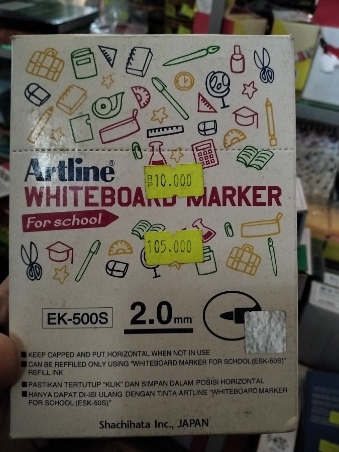 Spidol artline warna biru