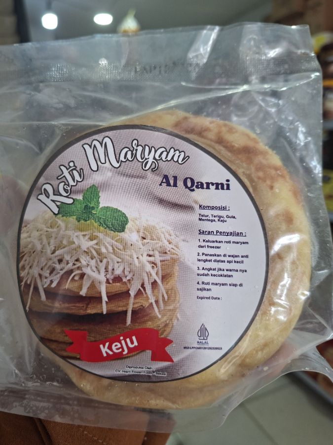 roti maryam keju coklat