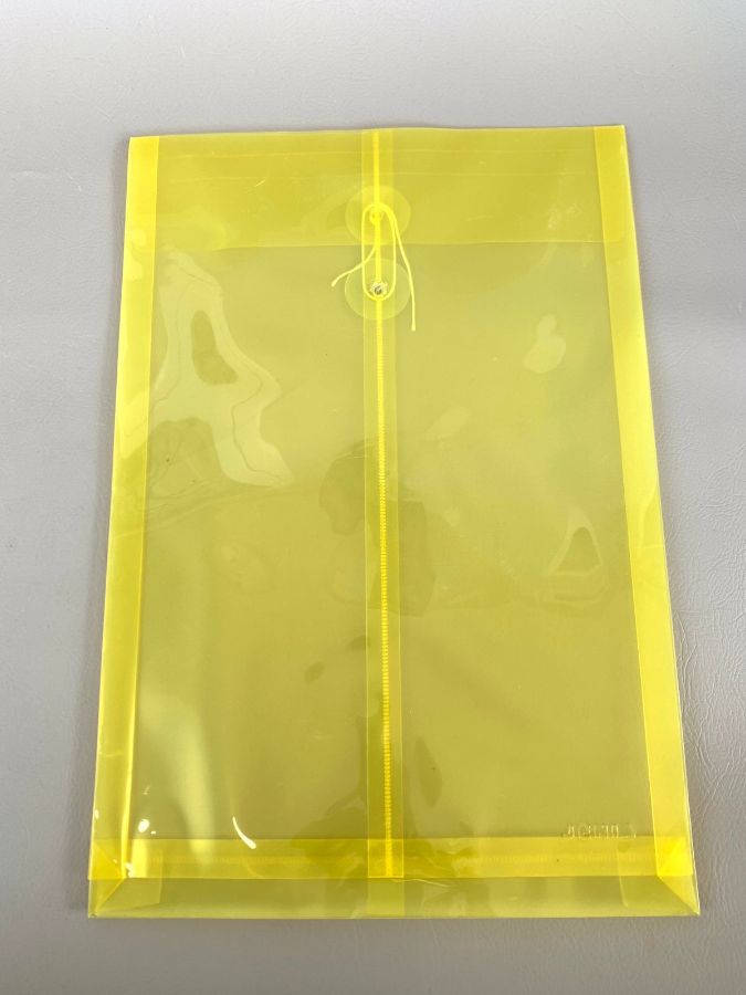 MAP PLASTIK TALI WARNA KUNING