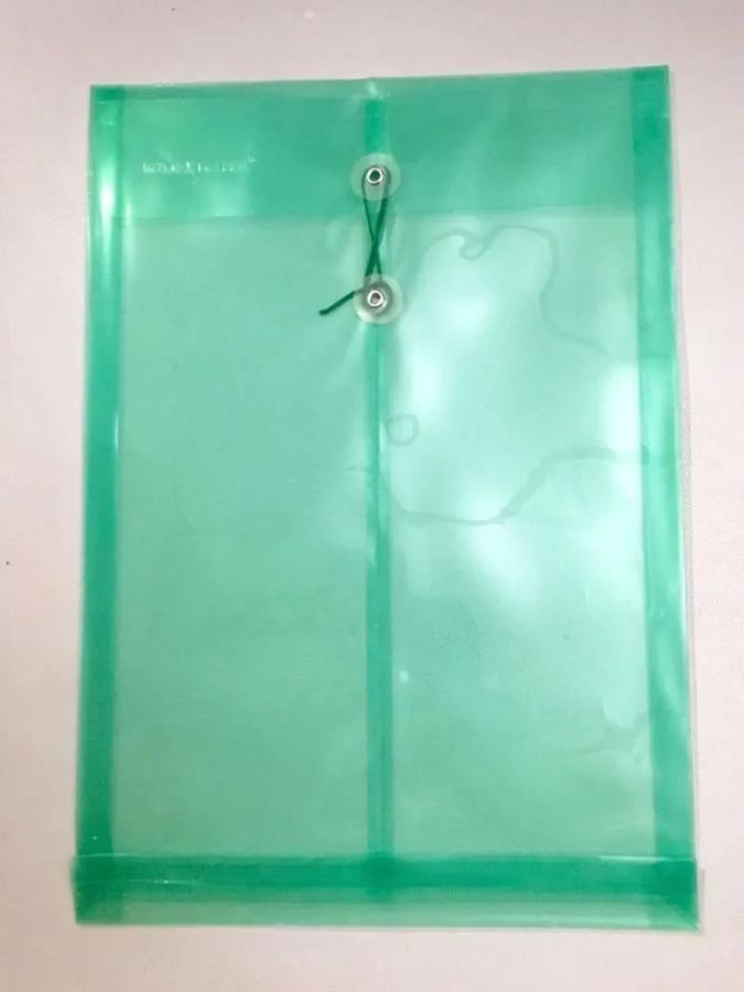 MAP PLASTIK TALI WARNA HIJAU