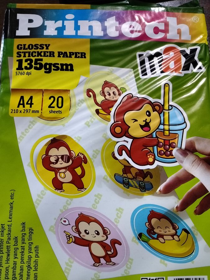 GLOSSY Sticker Paper 135 gsm