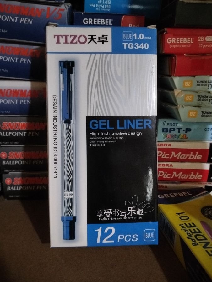 Pena Tizo 1.0mm TG340 warna Biru