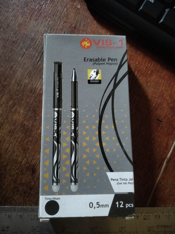 Pena erasable pen vis-1 0.5mm