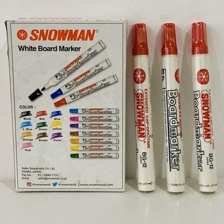 Spidol Snowman Whiteboard MERAH