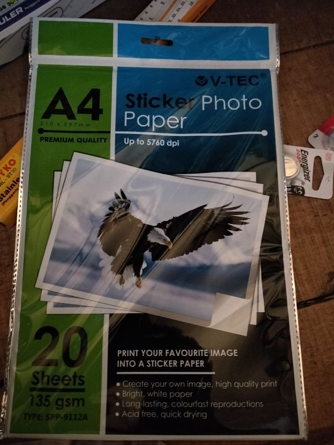 Stiker photo a4