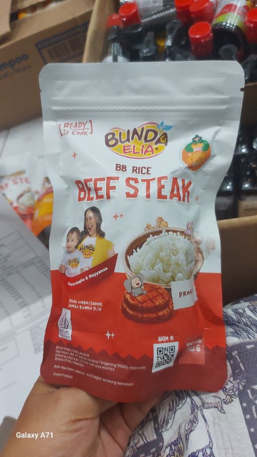 Bunda elia bb rice beef steak 200g
