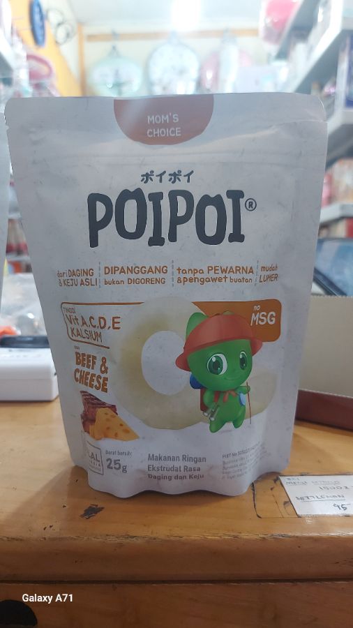 Snack poipoi beef cheese 25g