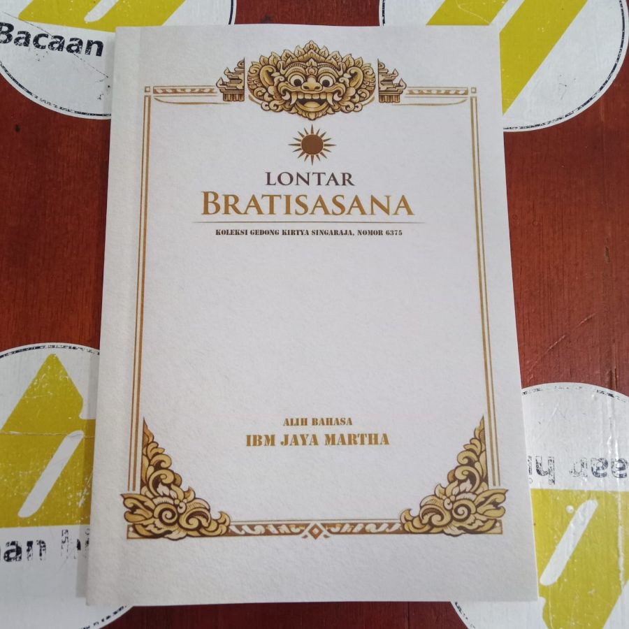 Buku Alih Bahasa Lontar Bratisasana Agama Hindu IBM Jayamartha
