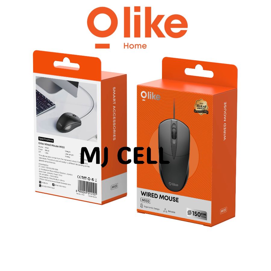 MOUSE OLIKE M103 WIRED BLACK 